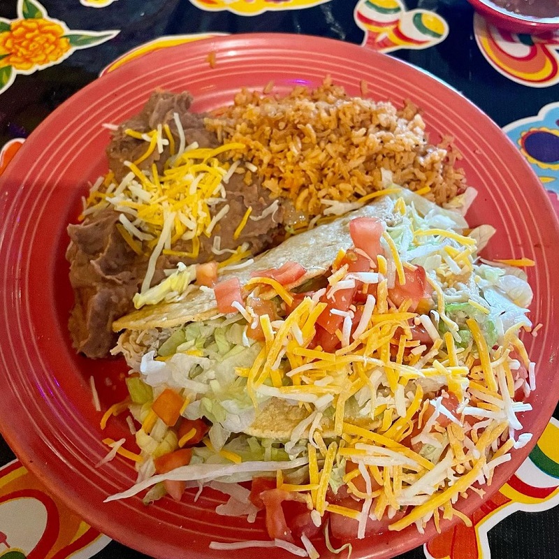Chicken taco plate