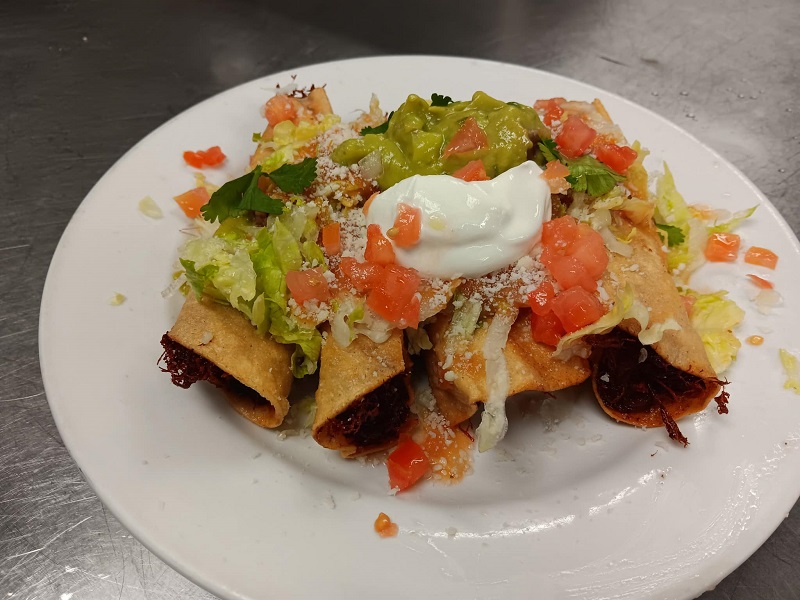 Chicken Taquitos Deluxe with Cotija Cheese
