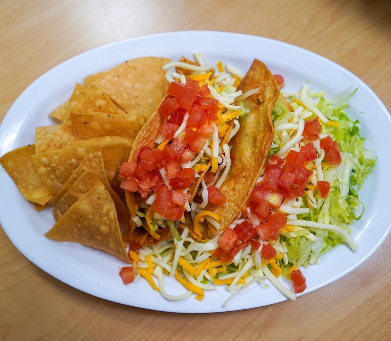 Tacos and chips