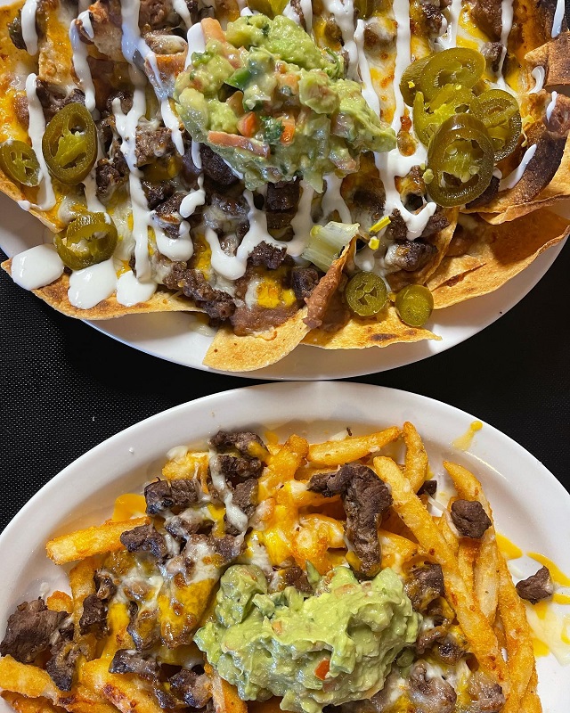 Nachos and loaded fries