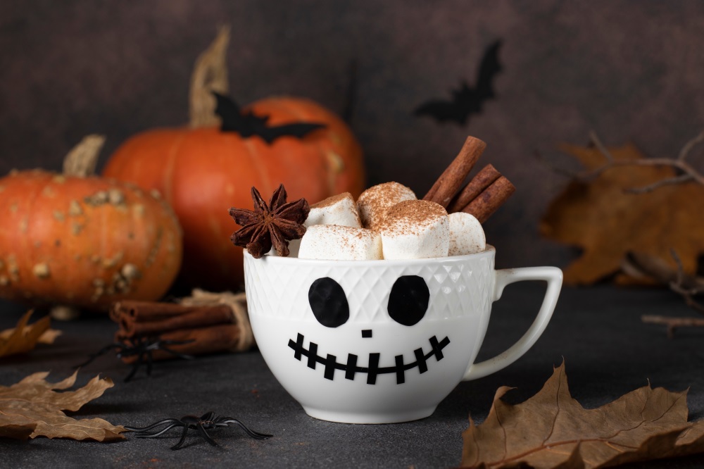 Hot,Chocolate,Drink,For,Children,With,Marshmallows,And,Spices