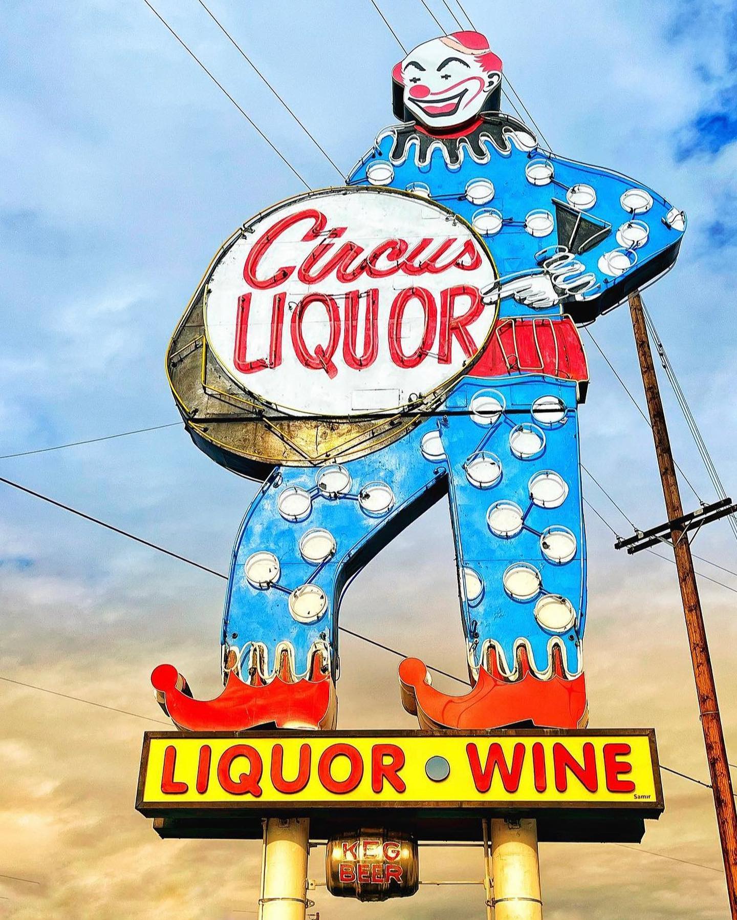 Circus Liquor Sign