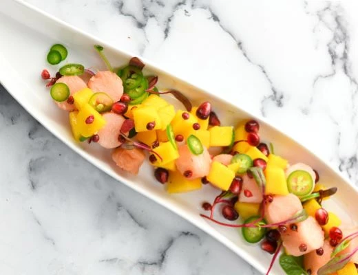 Pinkglow Pink Pineapple and Mango Ceviche