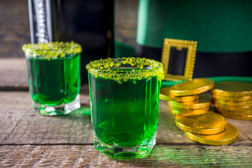 Drinks,For,St.,Patrick's,Day,Party.,Good,Luck,Leprechaun,Shot