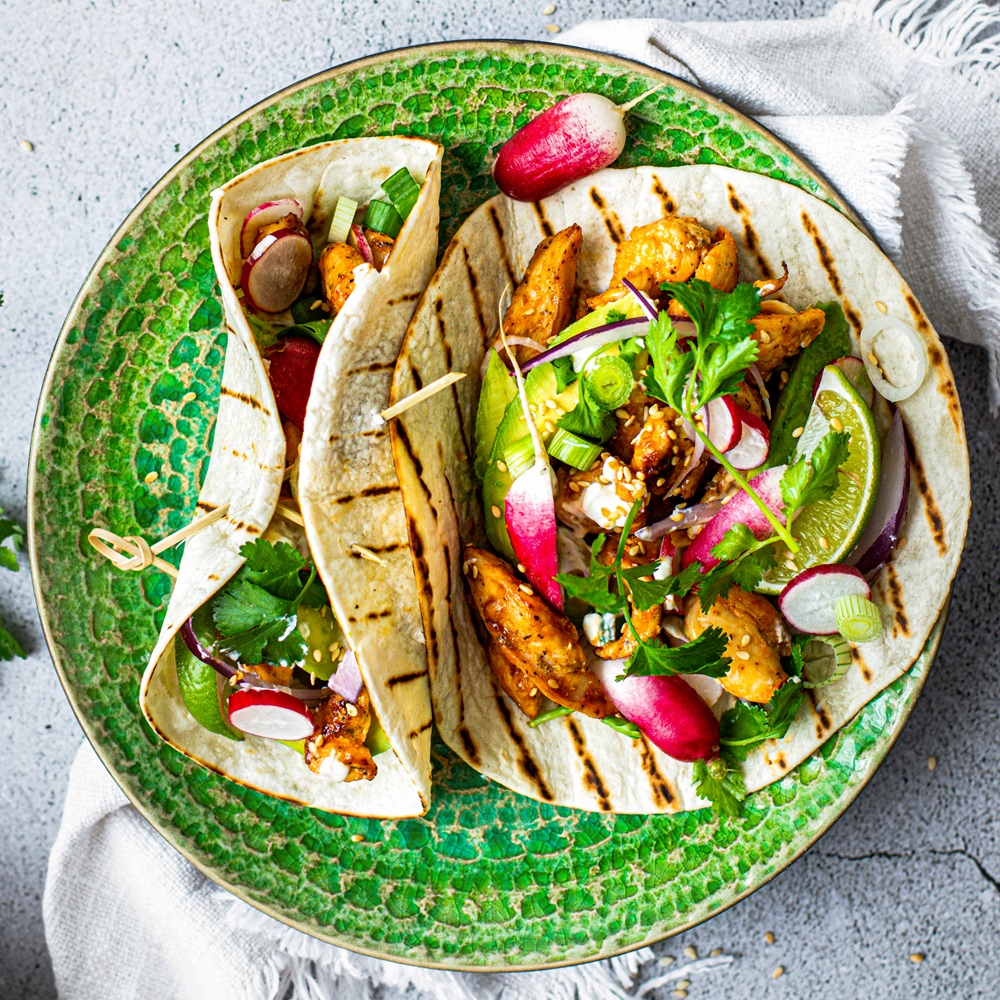 Fresh,Homemade,Chicken,Tacos,Recipe,Idea
