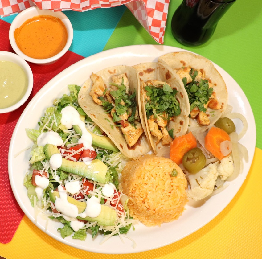 chicken taco plate