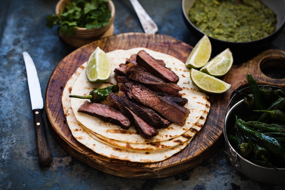 Grilled,Skirt,Steak,Fajitas,Recipe.,Beef,Steak,Fajitas,Tacos,Hot