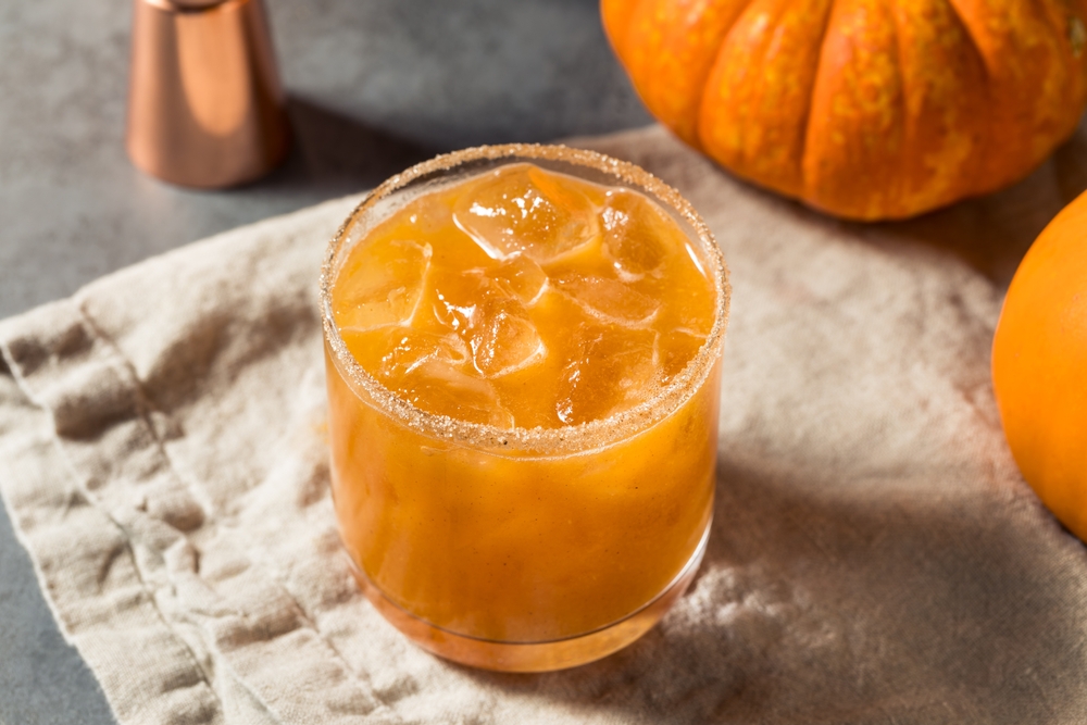 Boozy,Refreshing,Autumn,Pumpkin,Spice,Margarita,With,Tequila