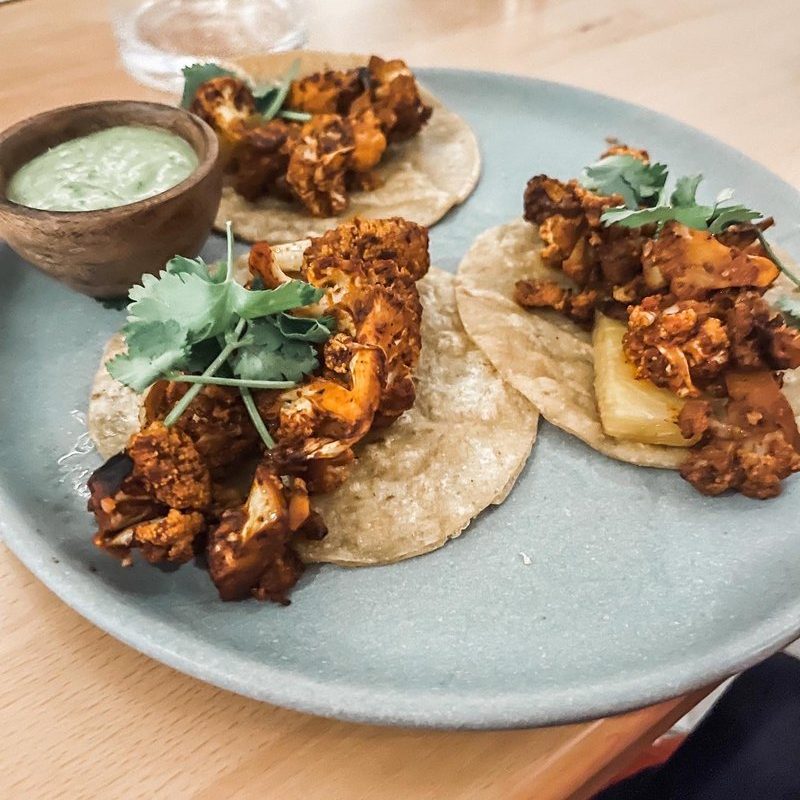 Tacos de Coliflor Al pastor